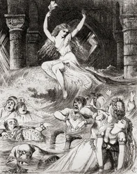 Illustration nach J. Tenniel für das Gedicht 